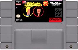 Cartridge artwork for Beavis And Butt-head on the Nintendo SNES.